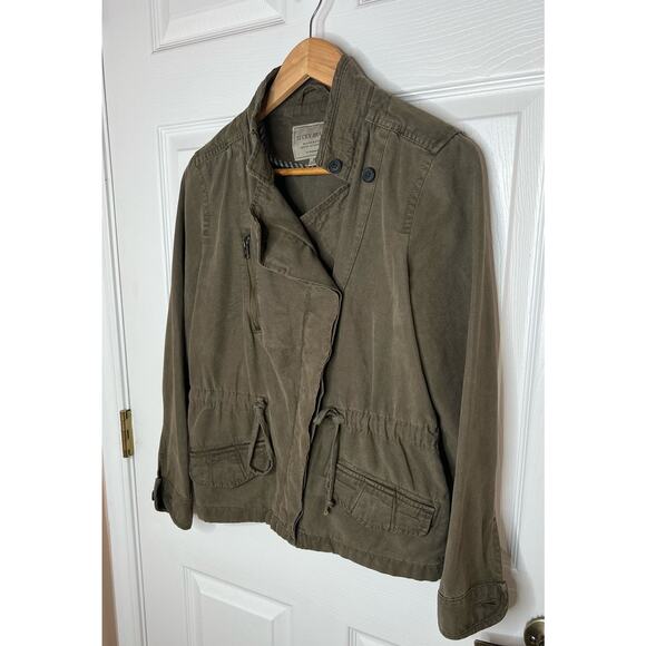 Lucky Brand Women's Army Green Olive Utility Jacket Field Size Medium - Picture 3 of 11